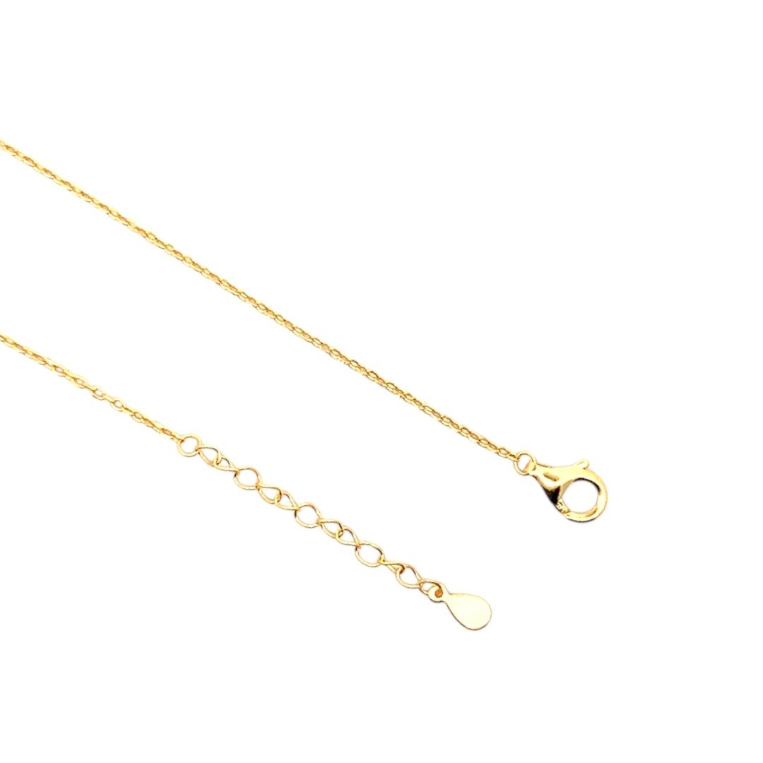 Celestara Duo Butterfly Pendant Chain (Pure Silver) - Gold